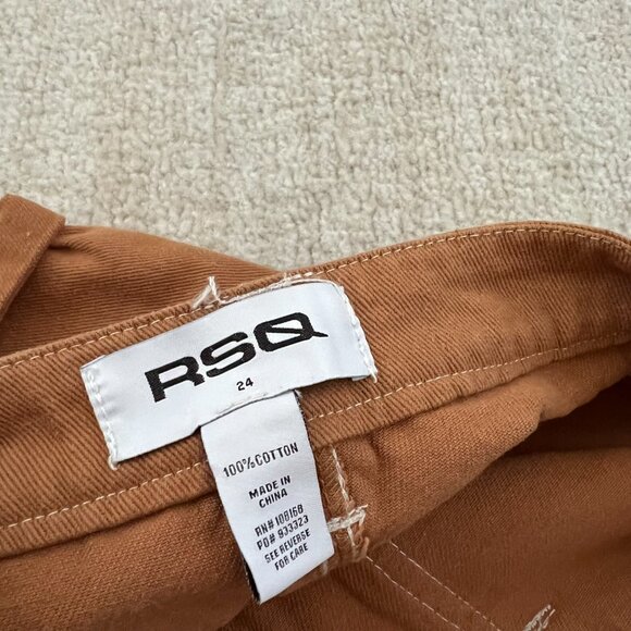 NWT Tillys RSQ High Rise Cargo Jeans Denim Shorts 24 - Picture 2 of 9